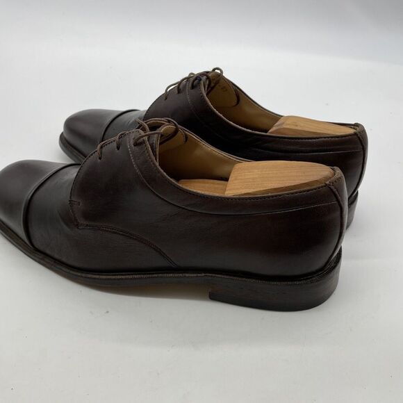 Florsheim Dark Brown Leather Oxfords - Picture 3 of 9